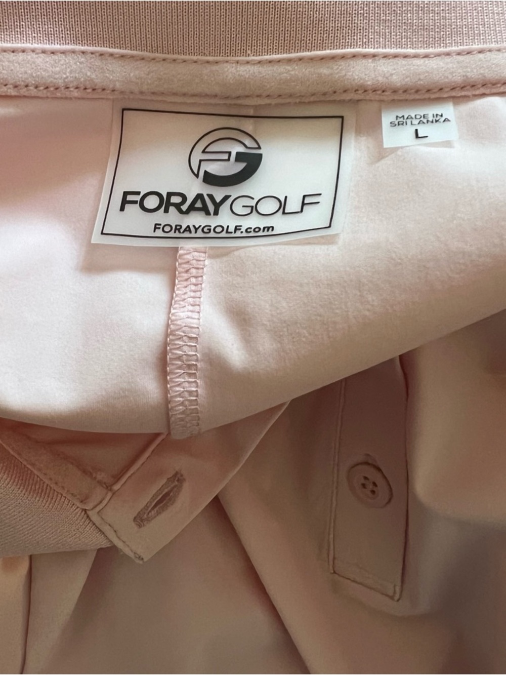 Foray Golf Women's Performance Large Pink Short Sleeve Polo Shirt - Picture 4 of 5